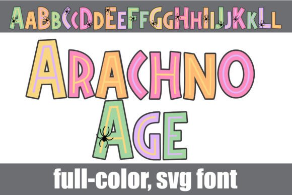 Arachno Age: A Spooky Color Font for Campaigns