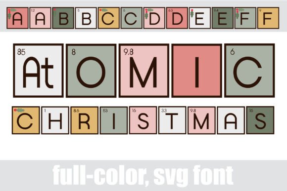 Atomic Christmas Font: A Colorful Web Design Review