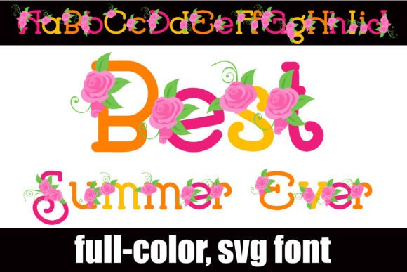 Best Summer Ever: A Colorful Serif Font for Makers