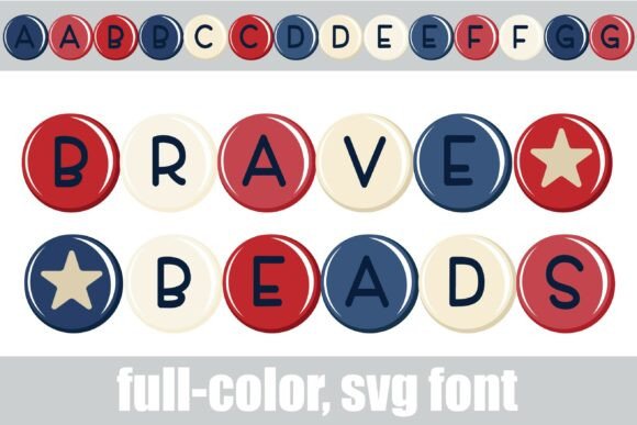 Brave Beads: A Playful Color Font for Editorial Design