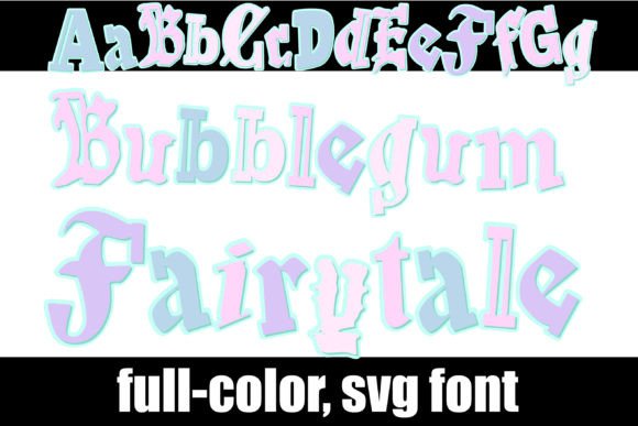 Bubblegum Fairytale: A Color Font for Campaign Magic