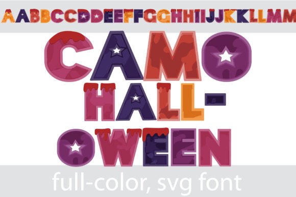 Camo Halloween Font: A Maker's Guide to Spooky Camo Design