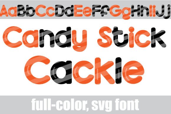 Candy Stick Cackle: A Playful Color Font for Your Brand