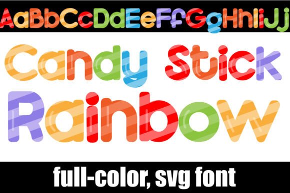 Candy Stick Rainbow: A Playful Color Font for Bold Branding
