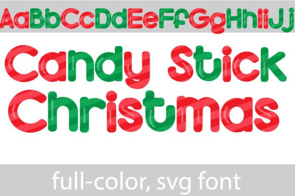 Candy Stick X-mas: A Festive Font for Holiday Branding