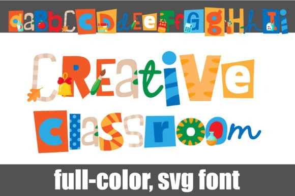 Creative Classroom: A Colorful Typeface for Editorial Design