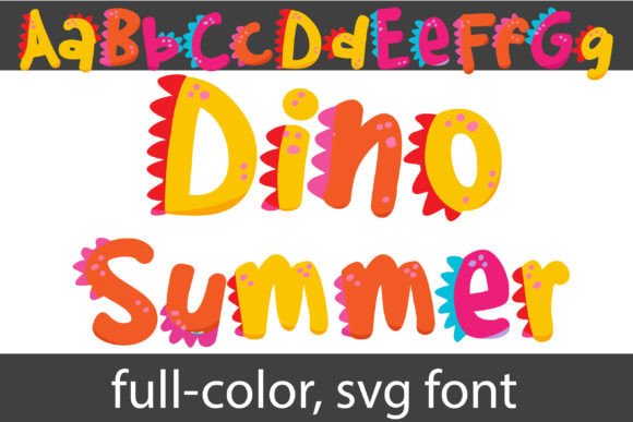 Dino Summer: A Playful Color Font for Bold Branding