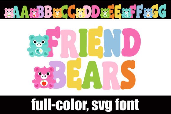 Friend Bears Font: A Colorful Serif for Editorial Design