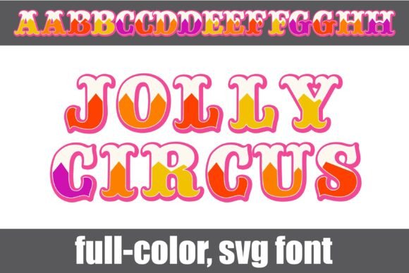 Jolly Circus: A Playful Color Font for Editorial Design