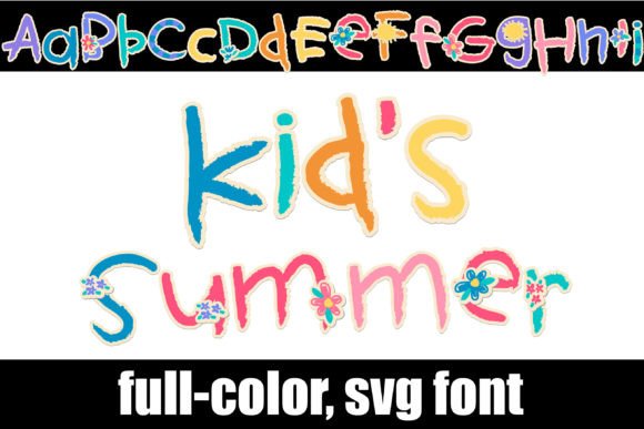 Kid's Summer: A Playful Color Font for Branding
