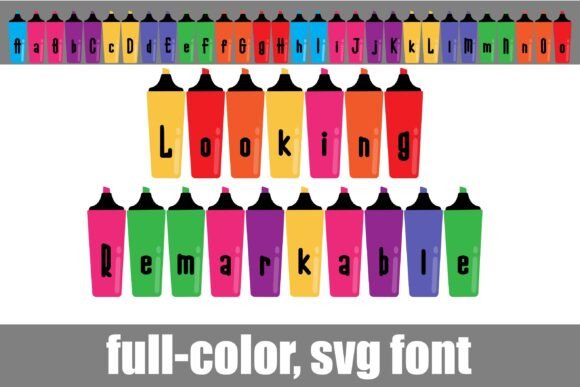 Looking Remarkable: A Whimsical Color Font for Makers