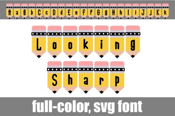 Looking Sharp: A Whimsical Color Font for Digital Design