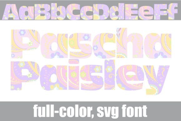 Pascha Paisley: A Color Font for Editorial Warmth