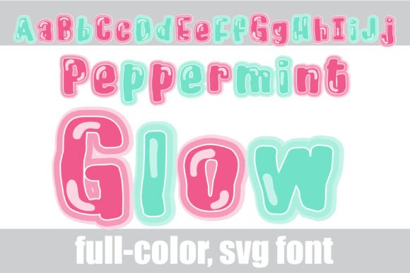Peppermint Glow: A Color Font for Vibrant Campaigns