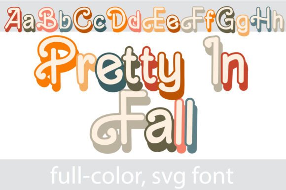 Pretty in Fall: A Color Typeface for Modern Web Design