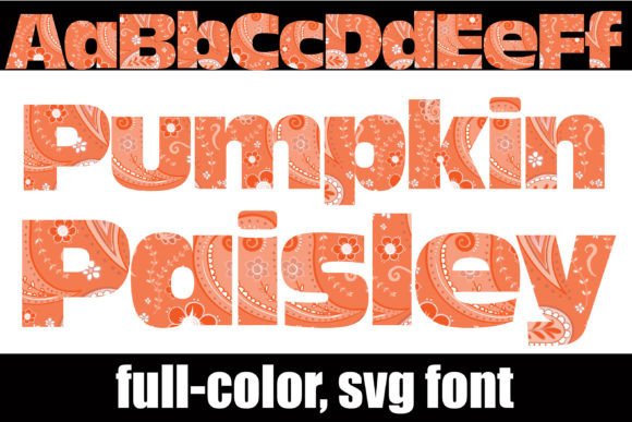 Pumpkin Paisley: A Color Font That Elevates Small Business Branding