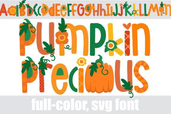Pumpkin Precious: A Color Font for Fall Campaigns