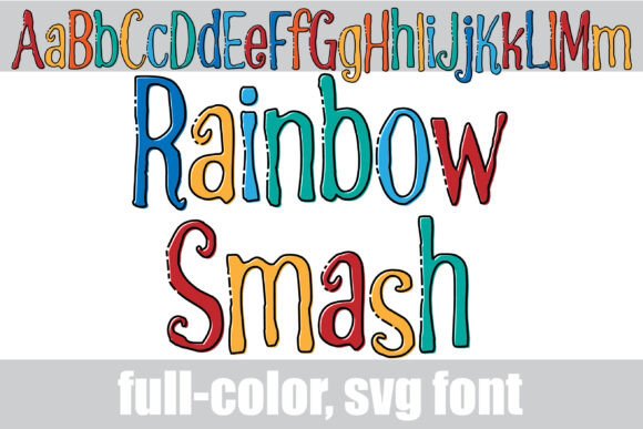 Rainbow Smash: A Playful Color Font for Editorial Design