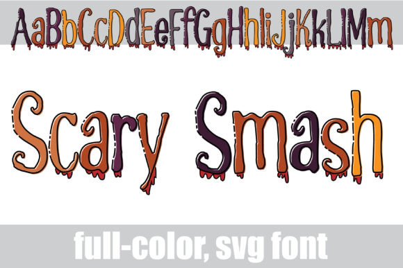 Scary Smash: A Color Font Review for Halloween Campaigns