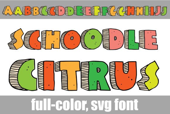 Schoodle Citrus: A Vibrant Display Font for Web Design