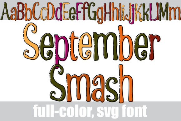 September Smash: A Color Font for Modern Web Design