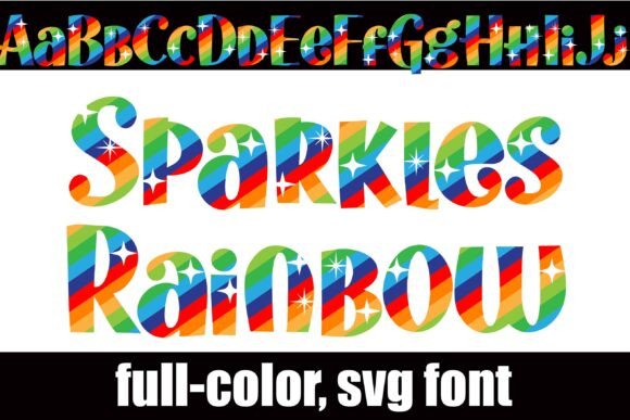 Sparkles Rainbow: A Color Font for Vibrant Web Design