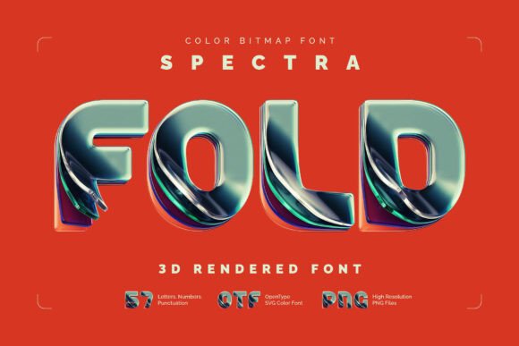 Spectra Fold: A Colorful Font to Elevate Your Brand