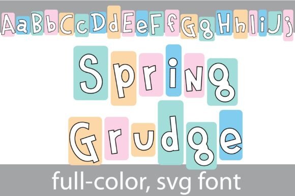 Spring Grudge: A Colorful Typeface for Joyful Editorial Design