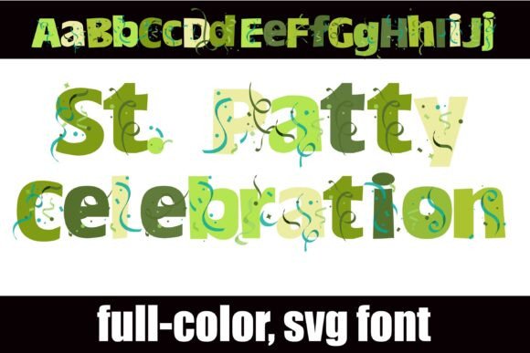 St. Patty Celebration: A Color Font for Vibrant Branding
