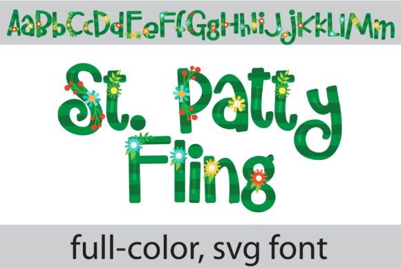 St. Patty Fling: A Vibrant Color Font for Web Design