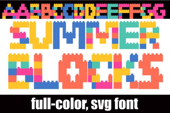Summer Blocks: A Playful Color Font for Editorial Design