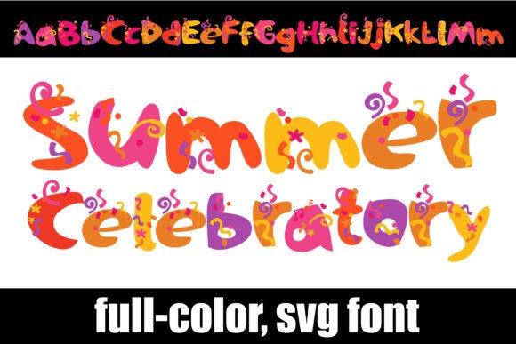 Summer Celebratory Font: A Whimsical Typeface for Makers