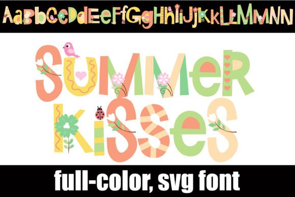 Summer Kisses: A Color Font for Editorial Design