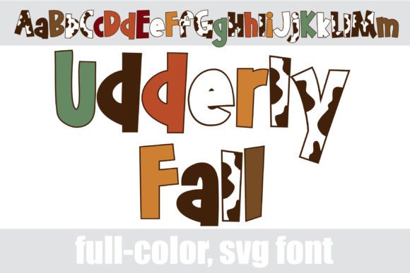 Udderly Fall: A Playful Color Font for Editorial Design
